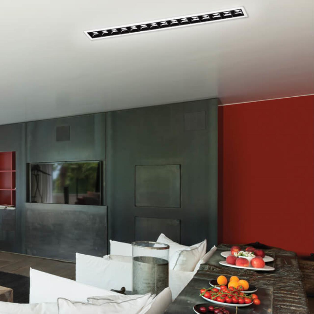Встраиваемый светильник 41 см, 30W, 3000К Novotech Antey 357623, белый