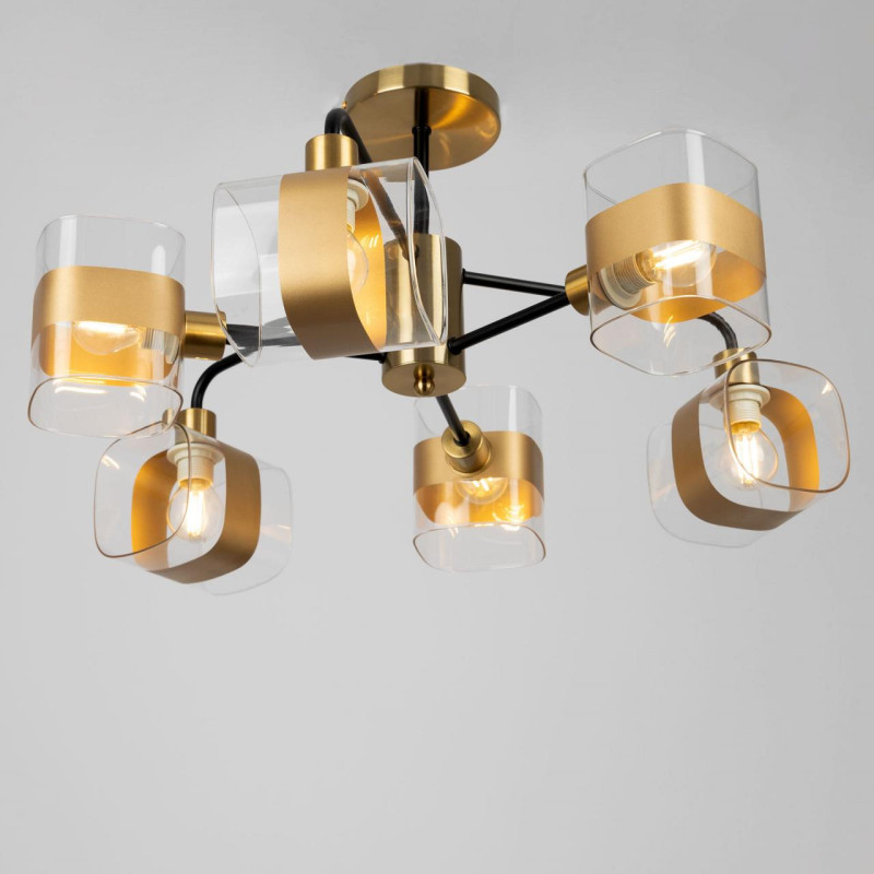 Люстра 55 см Citilux Бертон CL140161 бронза/черный