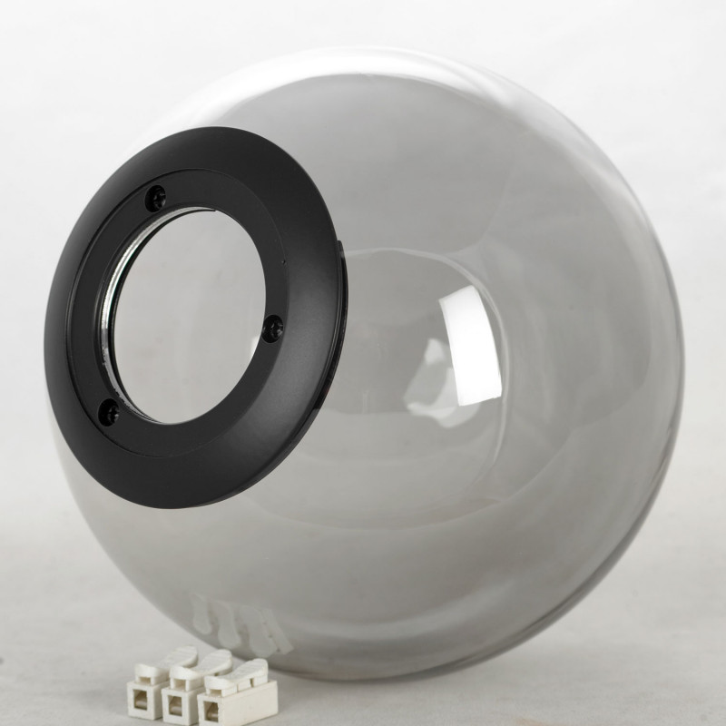 Настенный  светильник LSP-8594 Lussole Hartwell черный-дымчатый