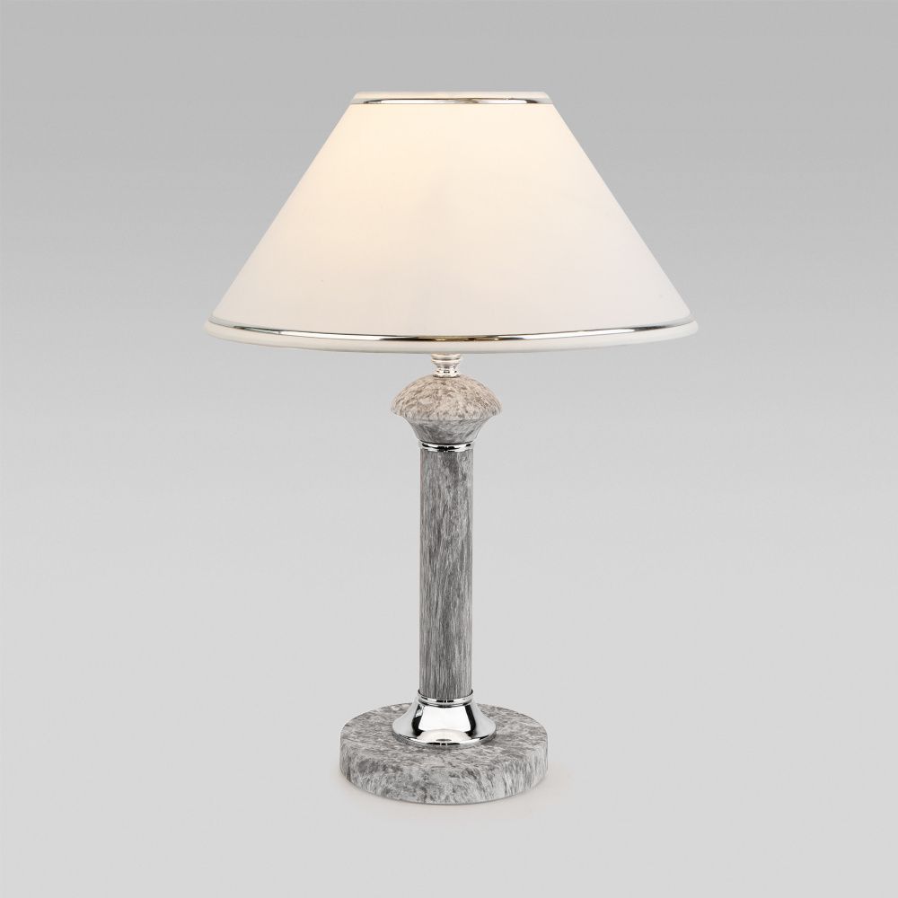 Классическая настольная лампа 35 см Eurosvet Lorenzo 60019/1 мрамор