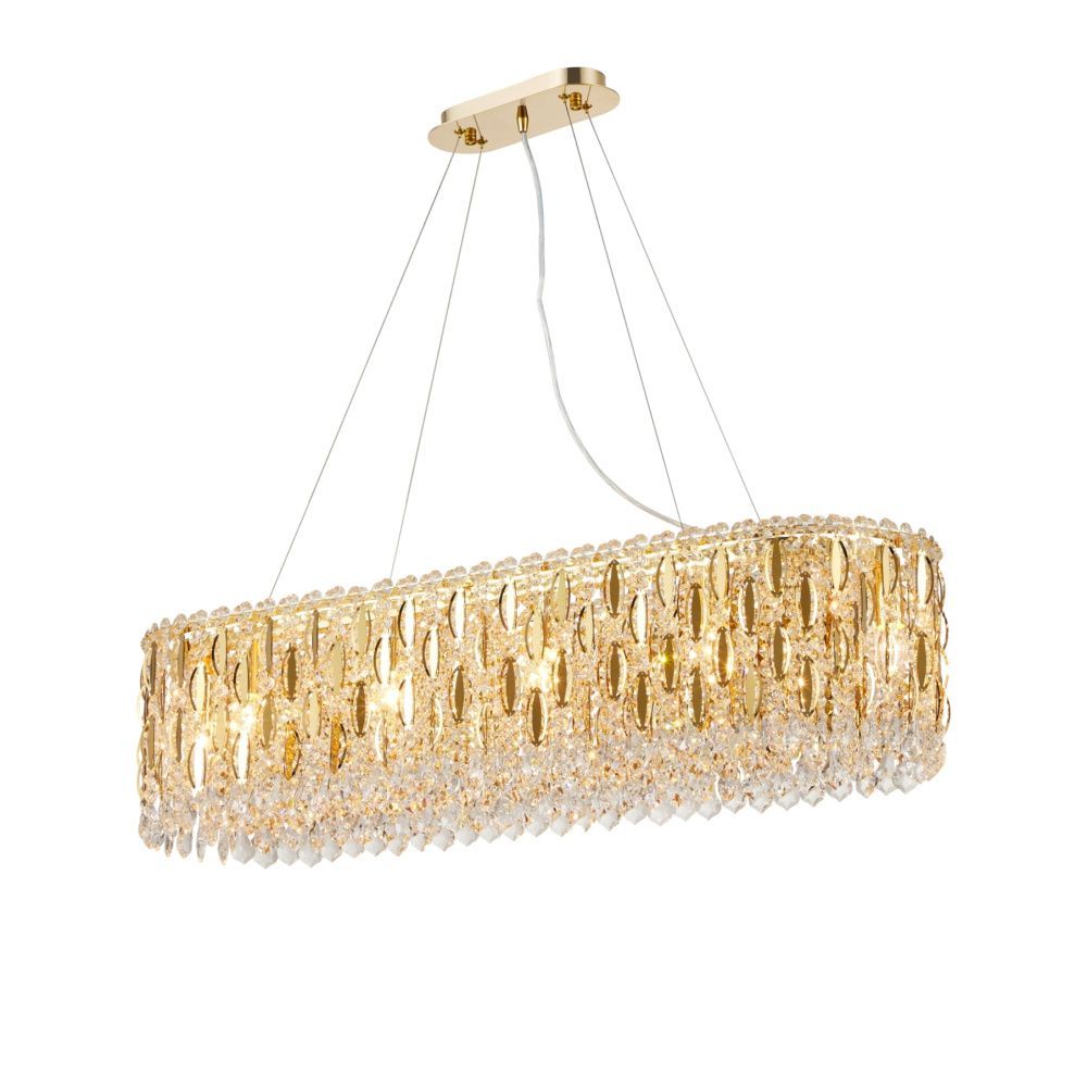 M27-L1000*W300*H250 H GOLD Люстра NW 10*40W (400W)*E14, L1000 x W300 x H250 (1000), NewRgy H GOLD (Золото)