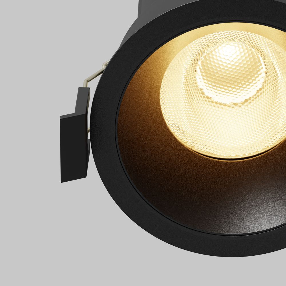Встраиваемый светильник  DL117-15W-2.7K-B **-9,8 см, *LED*15W, K, Maytoni technical Dip DL117-15W-2.7K-B, Черный