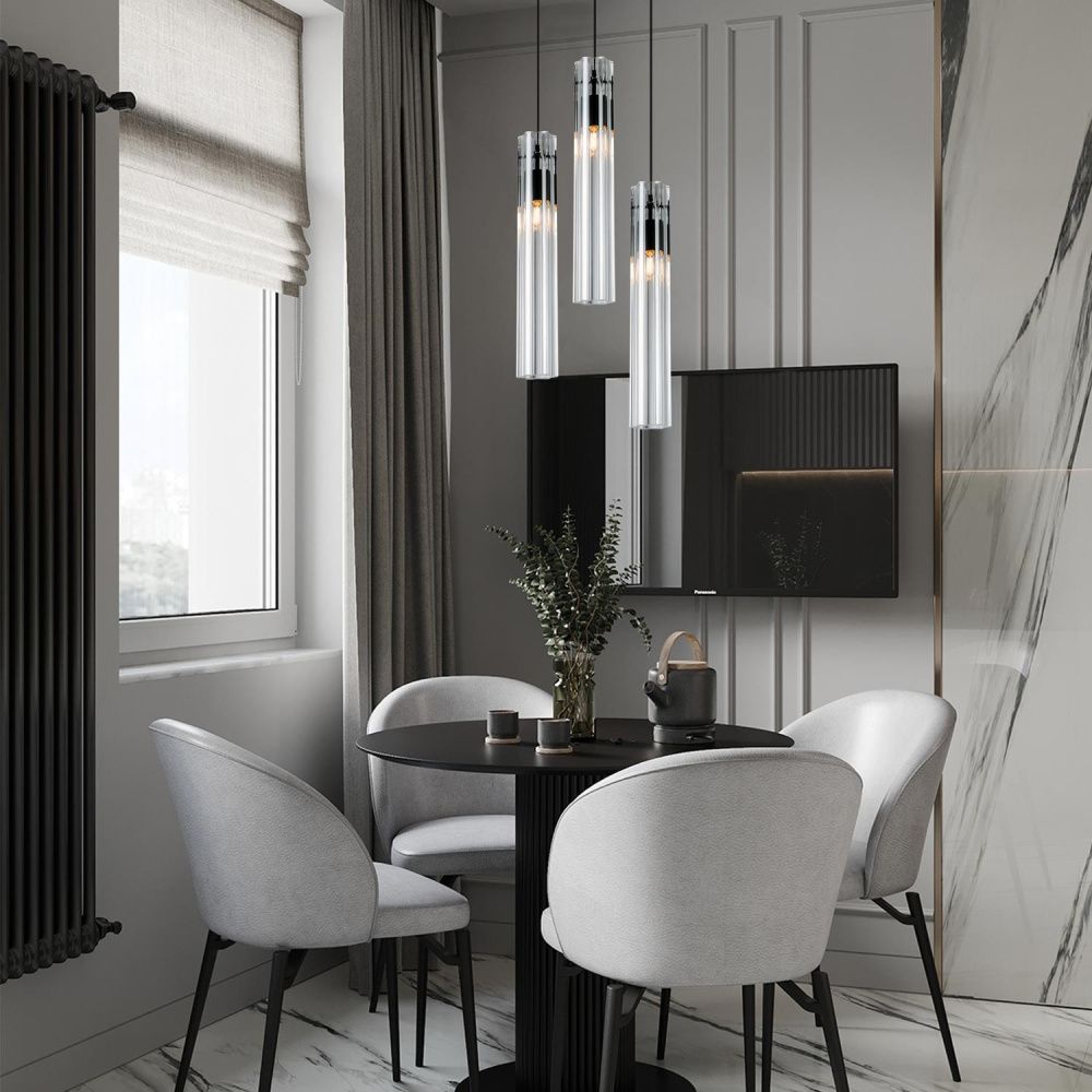 Подвесной светильник Е27, 3x60Вт, , Modelux ML.3330.3 BK Черный