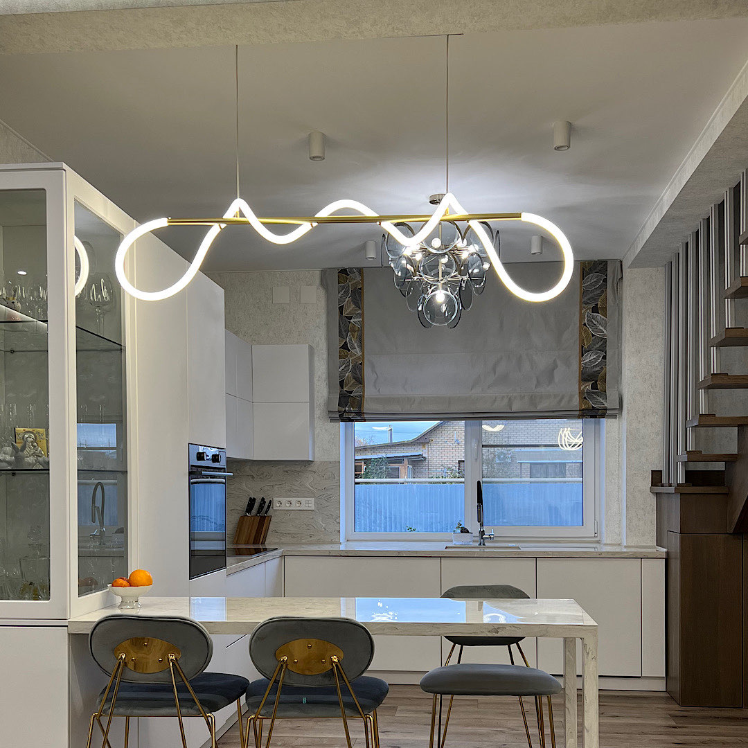 Светильник 60 см, 40W, 4000K Lussole Loft River LSP-8390, хром