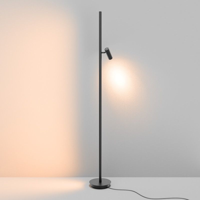 Торшер 20*20*155 см, LED*14W, 3000K, Maytoni Thin MOD395FL-L28B3K, черный