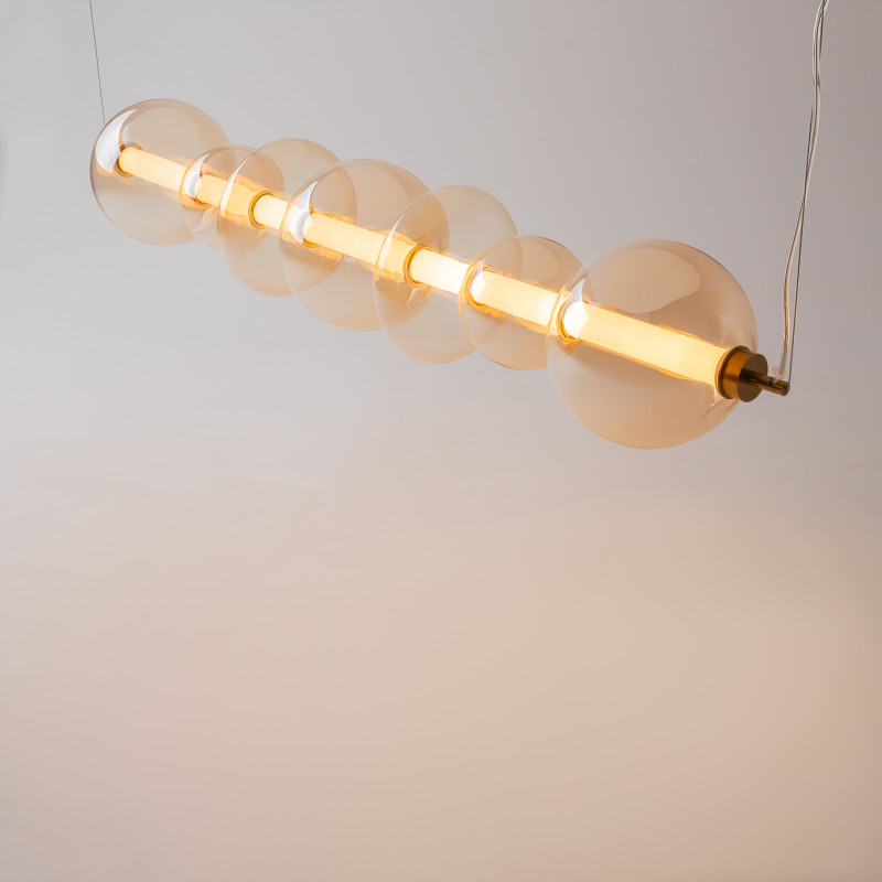 Подвесной светильник 117,5*20*325 см, LED, 40W, 3000К, Maytoni Futuro MOD307PL-L40BS3K латунный