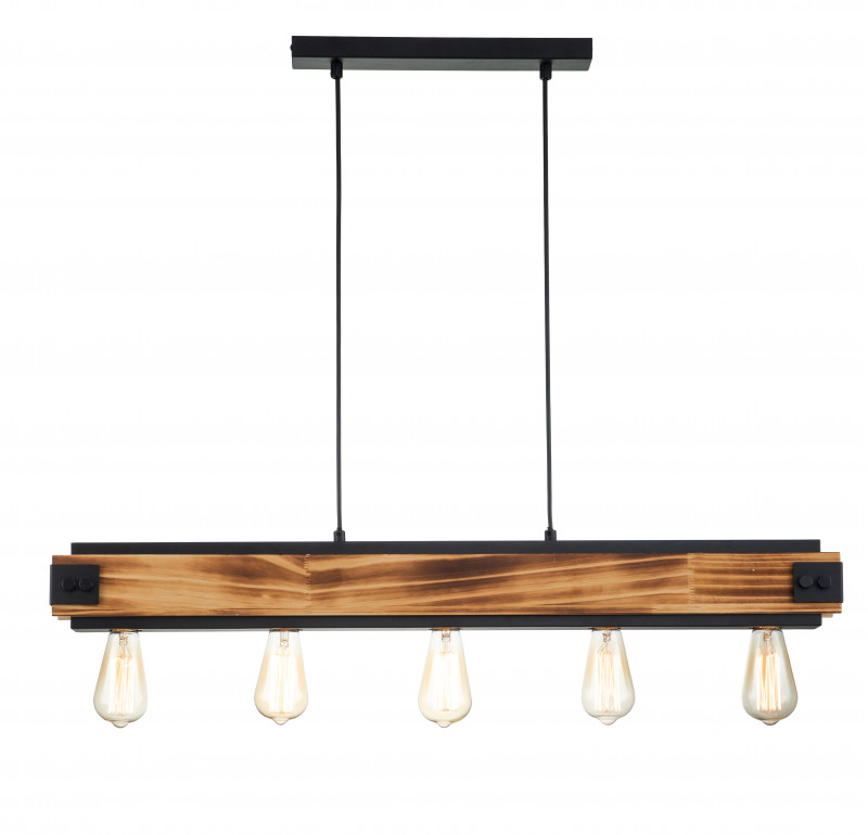 Подвесной светильник 900*90*115/1315 мм, 5*E27 чёрный Indigo Albero V000214, 10018/5P Black