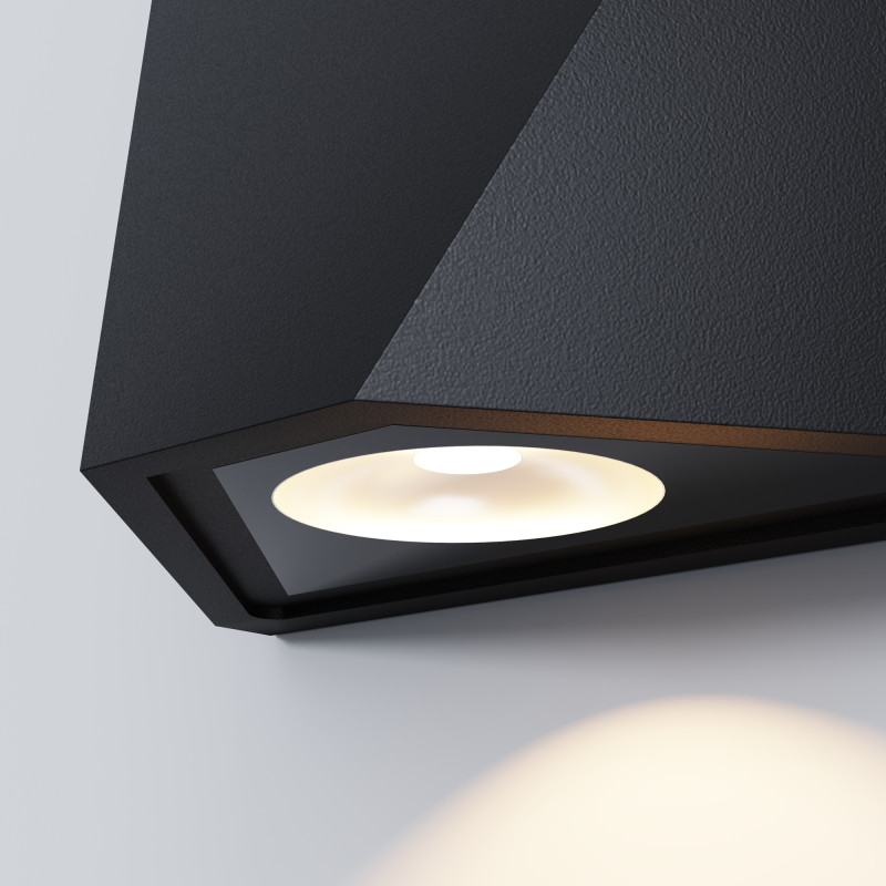 Уличный настенный светодиодный светильник Maytoni Beekman O577WL-L5B черный