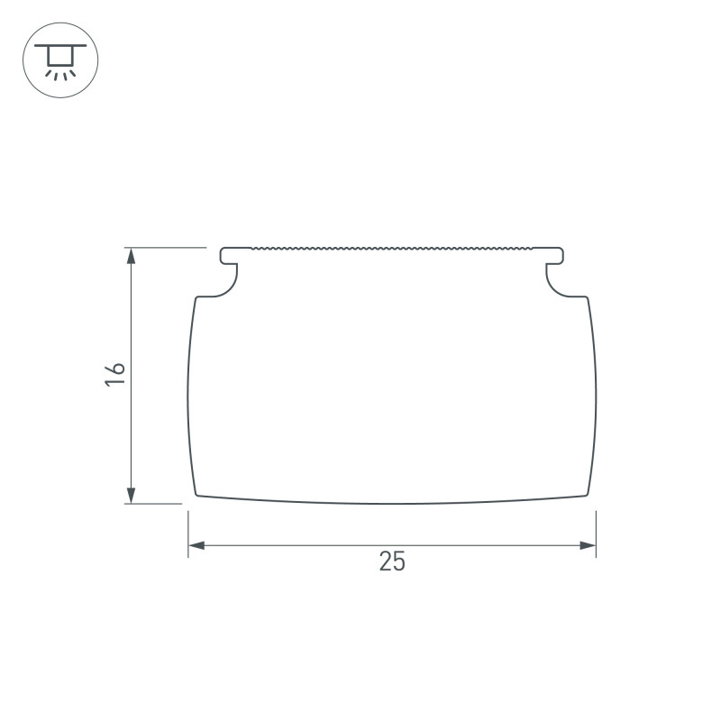 Экран Arlight 041797 250*2,04*0,45 см. Цена указана за 2,5 метра. Продается кратно 2,5 метрам.
