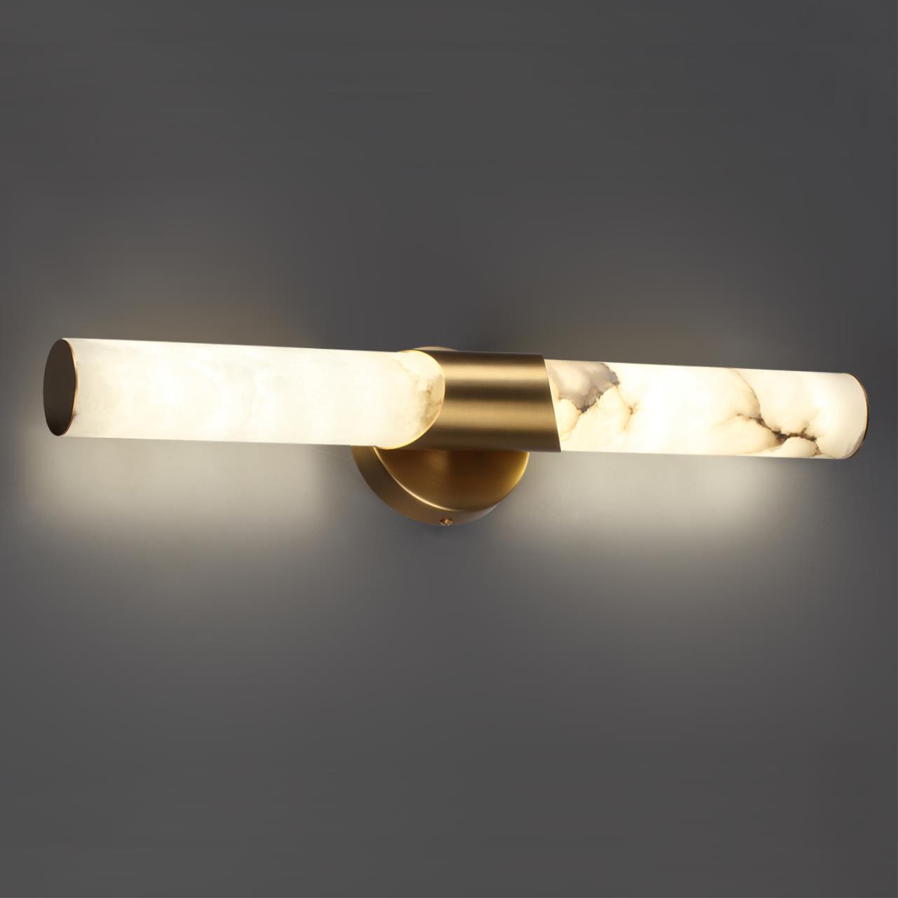 Бра 12*6*57,2 см, 1 LED*12W, 3000 К, Odeon Light Marbella, латунь 6672/12WL
