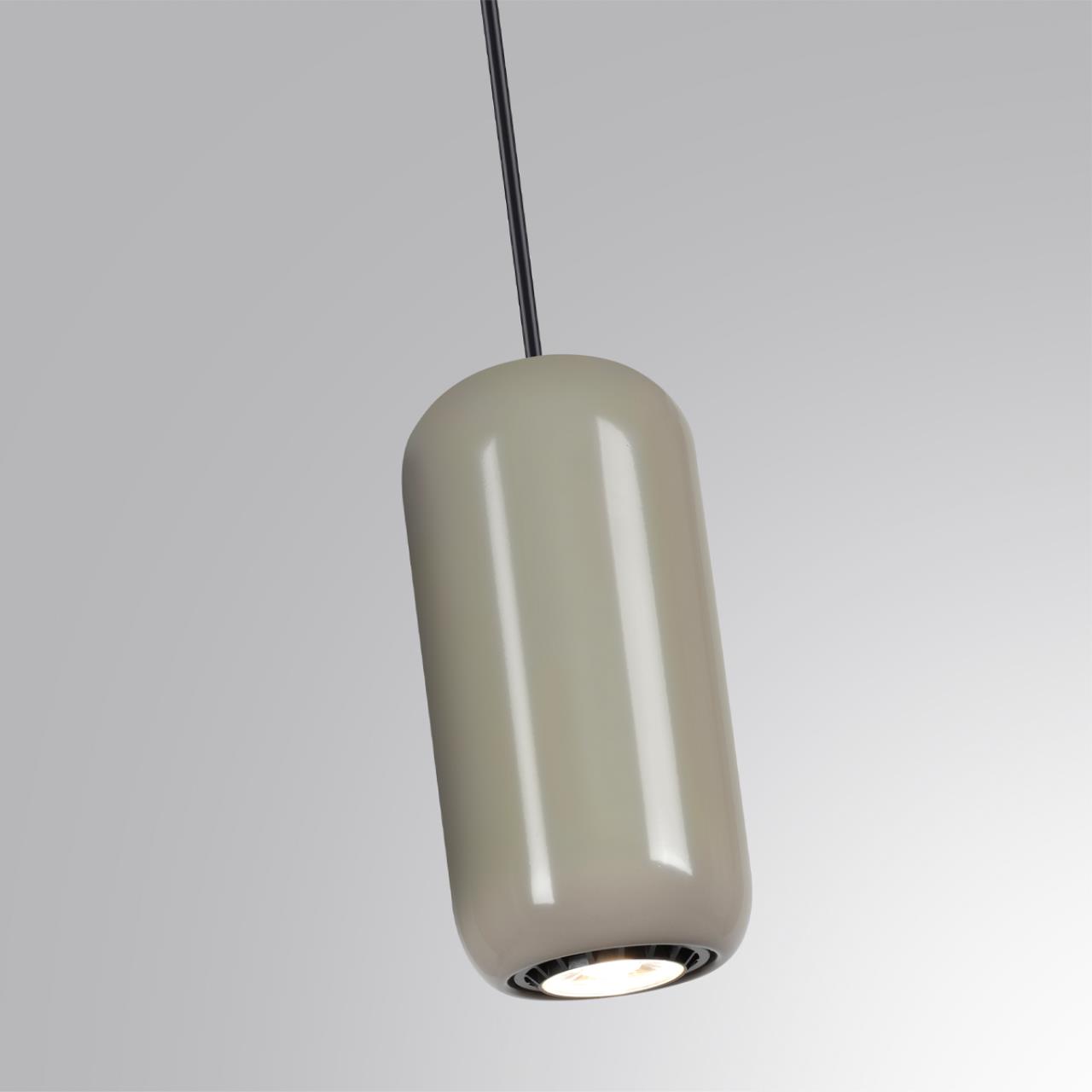 Подвес 7,6*7,6*120 см, 1 GU10*4W, Odeon Light Ovali, черный 5053/1D