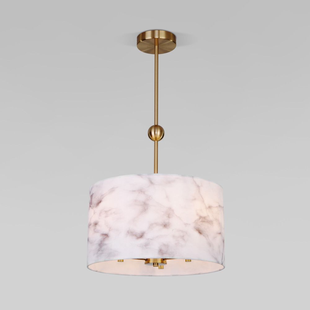 Светильник 38*38*69 см, 3*E14*40W, Eurosvet Brume 60174/3, латунь, a069023