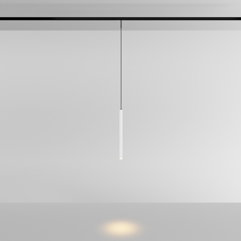 Трековый подвесной светильник 1,8*31 см, LED 3W 3000K Maytoni Technical Accessories for tracks Levity Skim TR191-1-3W3K-M-BW черно-белый
