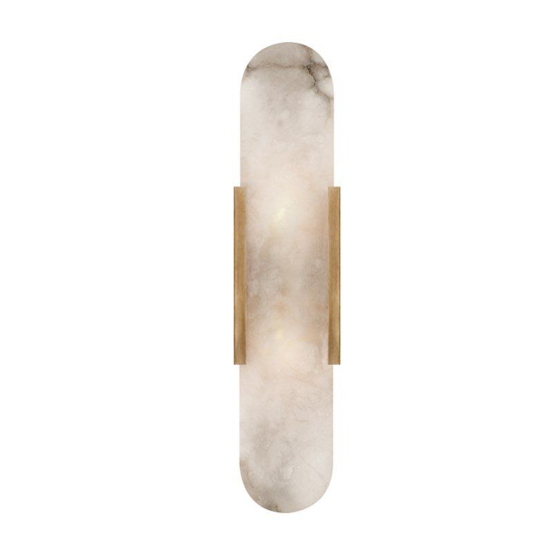 Бра MELANGE ELONGATED SCONCE 9*11*50 см, 2*G4*20W, ImperiumLoft 44.678-0, Латунь