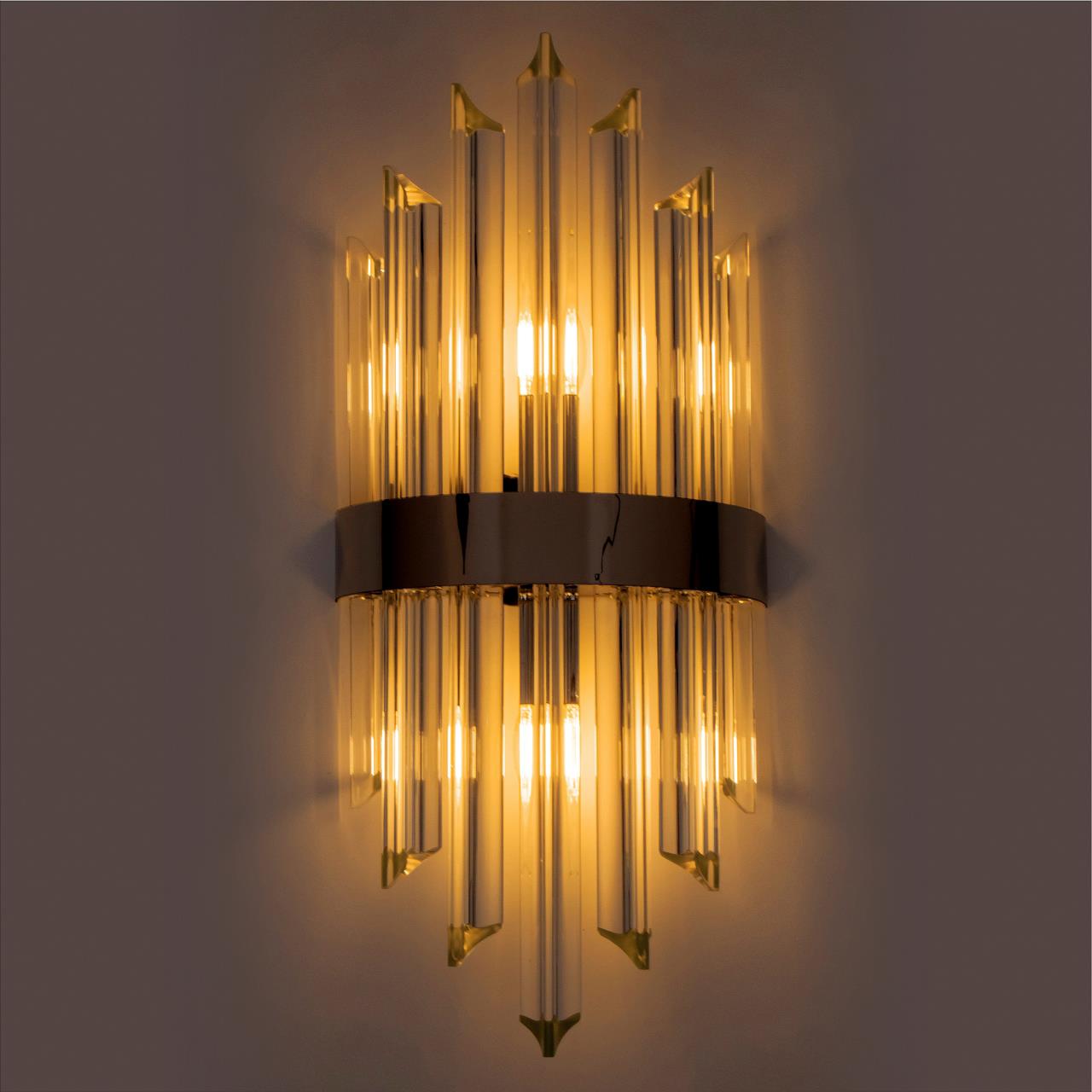 Бра 22*13*52 см, Е14 2x40W, Хром MODELUX ML.505.02 CR