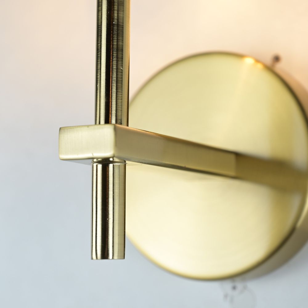 Бра Boule de Cristal Single Sconce Brass 22*11*22 см, 1*G9*40W, ImperiumLoft 44.234, Латунь