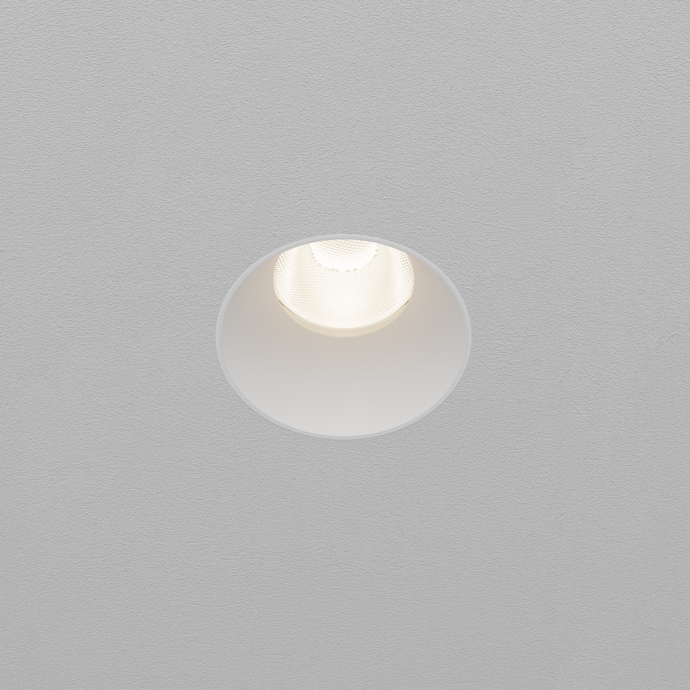 Встраиваемый светильник  DL119-10W-4K-TRS-W **-8,2 см, *LED*10W, 4000K, Maytoni technical Dip DL119-10W-4K-TRS-W, Белый