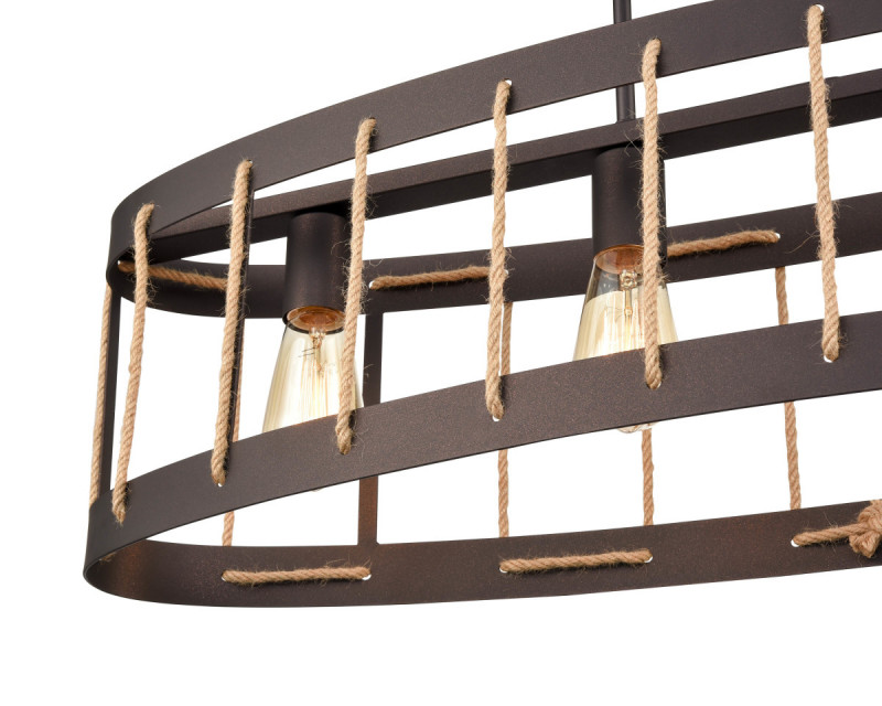Подвесной светильник 25*90*164 см, 4*E27 коричневый Vele Luce Wong VL6426P24