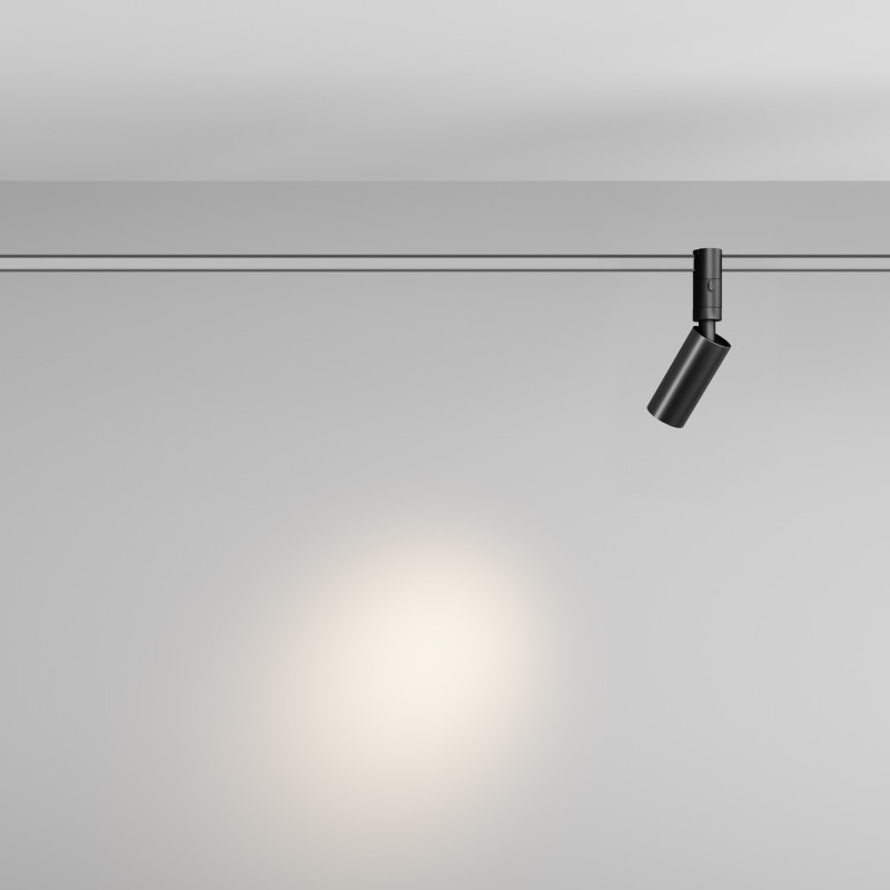 Трековый магнитный светильник 4 см, 5W, 3000K, Maytoni Focus Led TR201-1-5W3K-M-B, черный