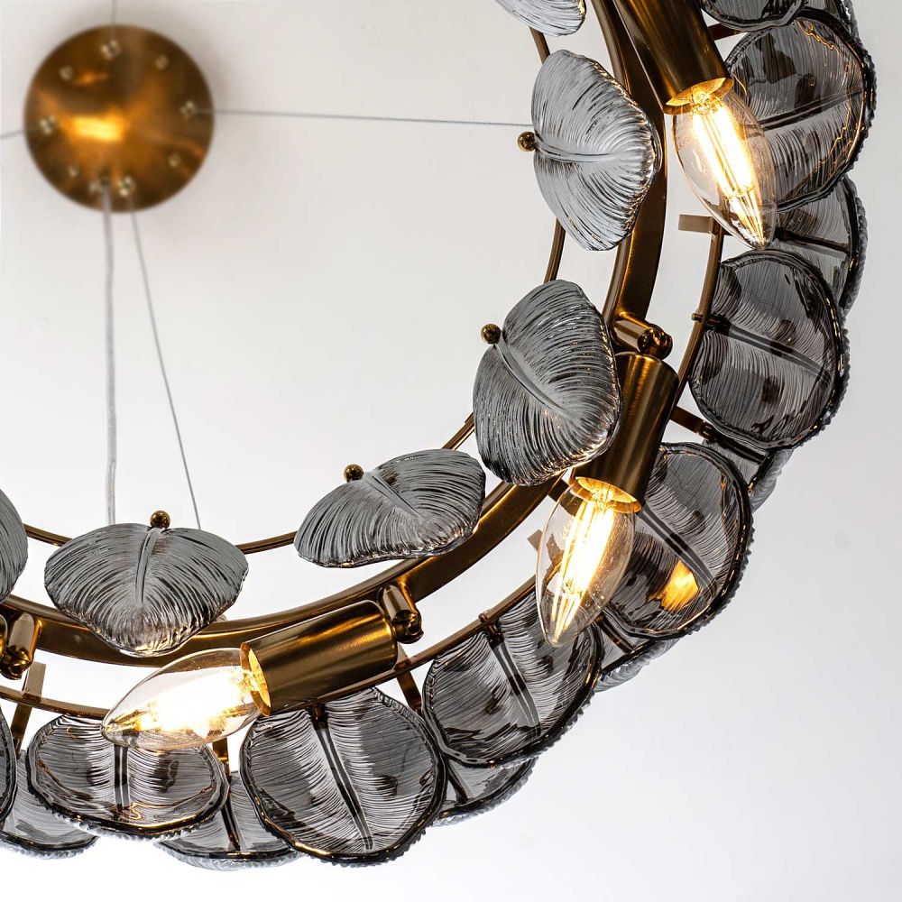 Подвесная люстра 58*35/110 см, 8*Е14 MODELUX ML.20202.8 BS латунь