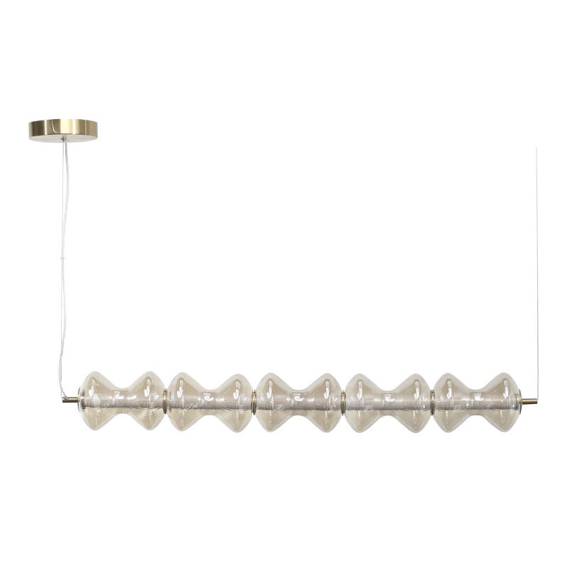 Подвесной светильник 110,5*14*-200 см, 1*LED, 28W, 3000K, ST-Luce Spine SL6136.243.01, золотой