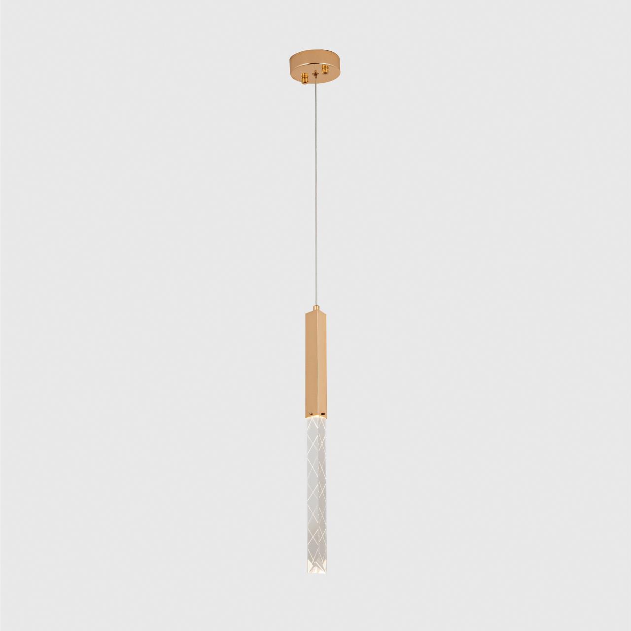 Подвесной светильник 16*16*160 см, LED 5W, 4000K, Золото MODELUX ML.88956.1 GD