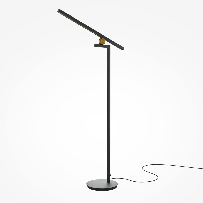 Торшер 80*30*189 см, LED, 3000К, Maytoni Emphaty MOD363FL-L14B3K черный