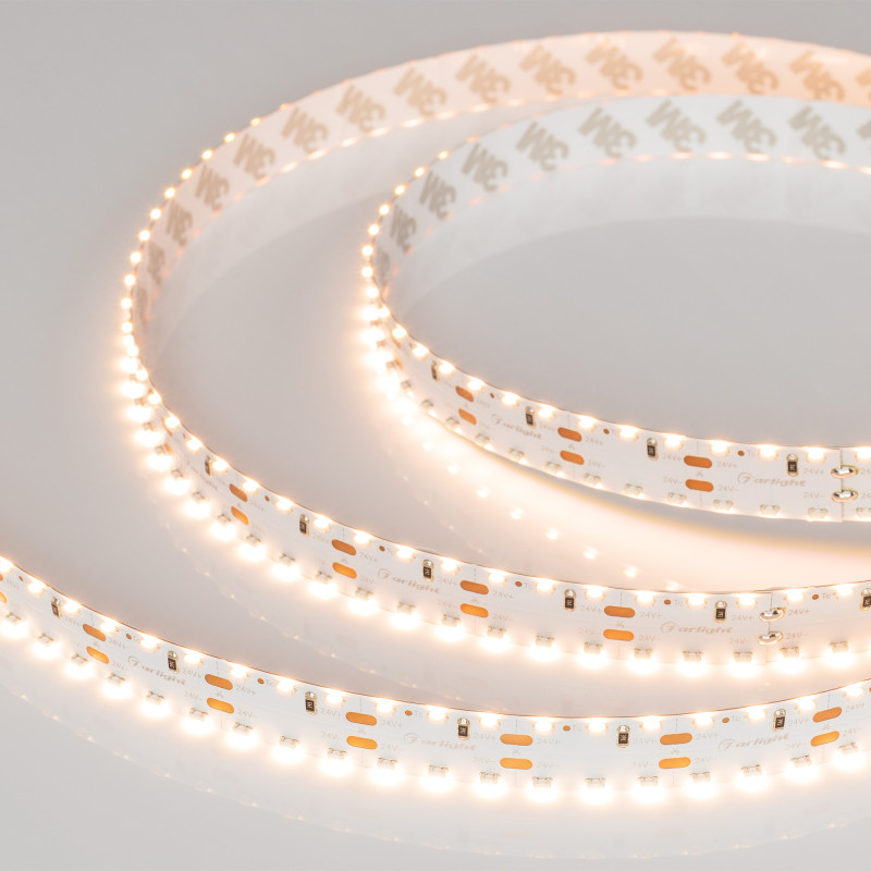 Лента RS 2-5000 24V Warm3000 2x2 15mm (3014, 240 LED/m, LUX) (Arlight, 19.2 Вт/м, IP20) 024471. Цена указана за 5 метров. Продается кратно 5 метрам.