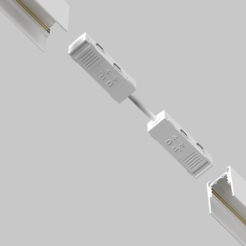 Подвод питания 15,2*1,7*1,9 см, Maytoni Technical Accessories for tracks Exility TRA034CPC-42W-5-1 белый