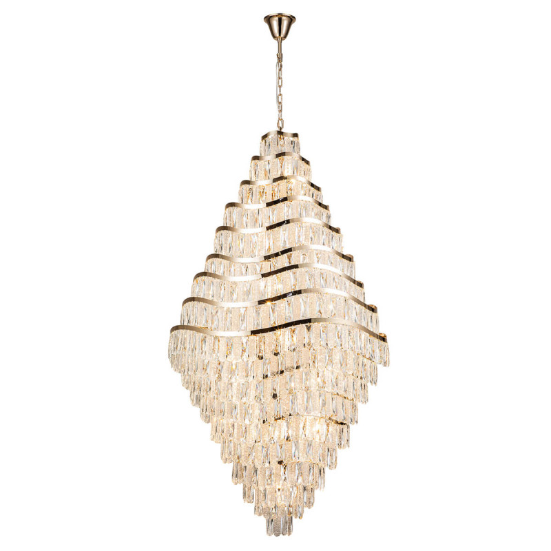 Подвесной светильник 1000*1000*1890/3050 мм, 22*E14 золото Indigo Ambra V000396