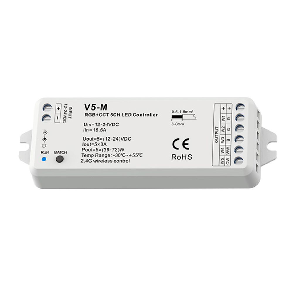 Контроллер 2001-CTR-006, контроллер, RGB+CCT  Favourite для светодиодной ленты 2001-CTR-006, L114*W38*H20