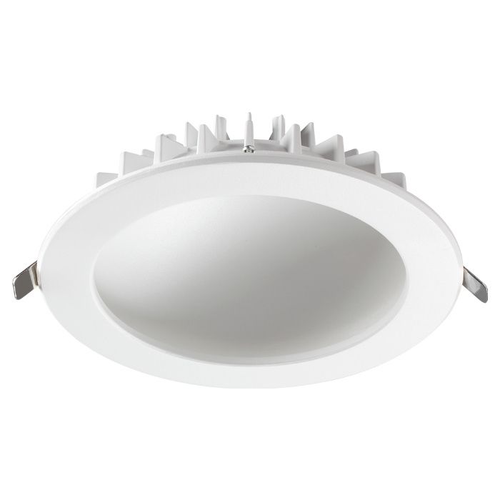 Встраиваемый светильник 15 см, 12W, 4000К, Novotech Gesso 358276, белый