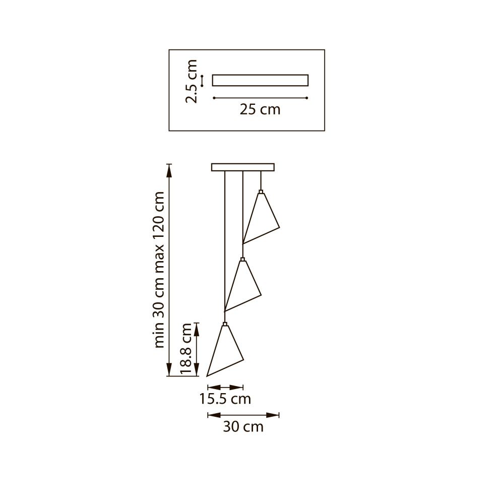 Люстра подвесная Cone GW Lightstar 757036