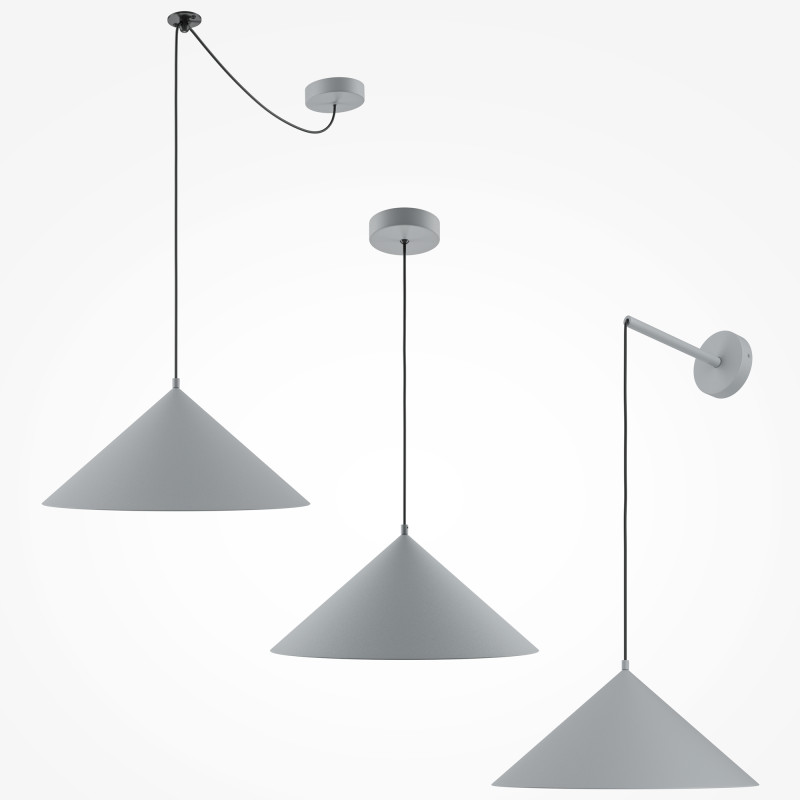 Подвесной светильник  35*0*15,5*38 см, E27 1 40W, К, Серый Maytoni Basic colors MOD167PL-01GR