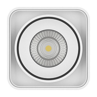 Светильник 10*10 см, 10W, 3000К Lightstar Monocco белый 052316,