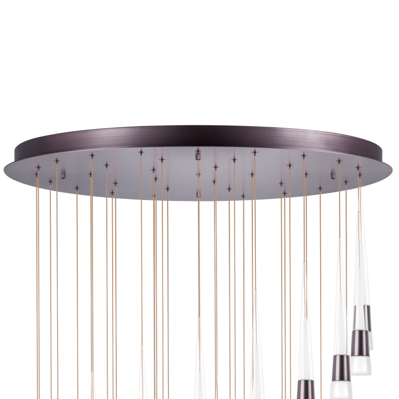 Каскадная люстра 100*280 см, LED, 180W, 3000K Lightstar Cone 757361, бронзовый