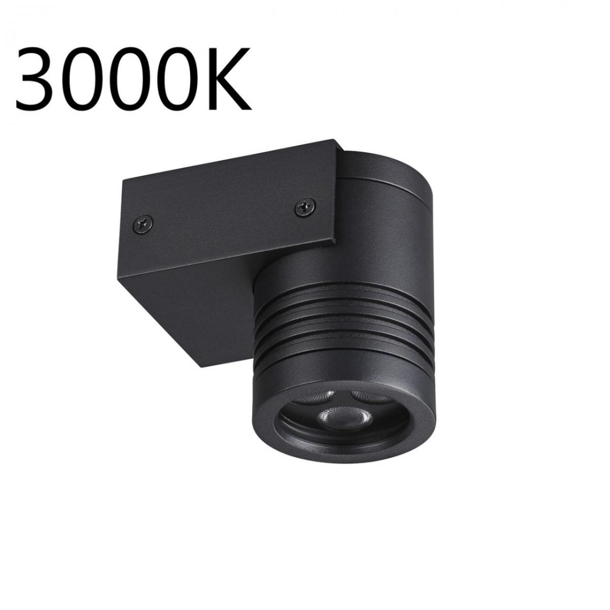 Фасадный светильник 9 см, 6W, 3000K, ODEON LIGHT STIMA 6648/6WL3, черный
