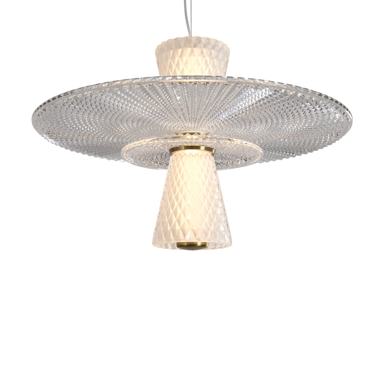 Подвесной светильник 50*50*231,5 см, LED, 8W, 3000К, Freya Grail FR6183PL-L4BS1 латунный