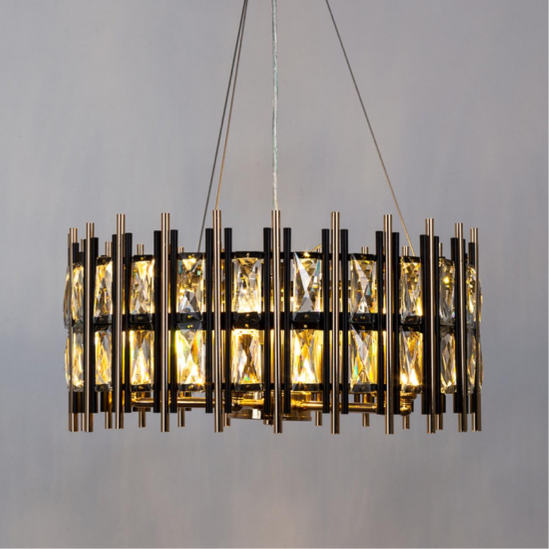 Светильник 50 см, Arte Lamp Alruba A1043SP-6BK, черный-золото