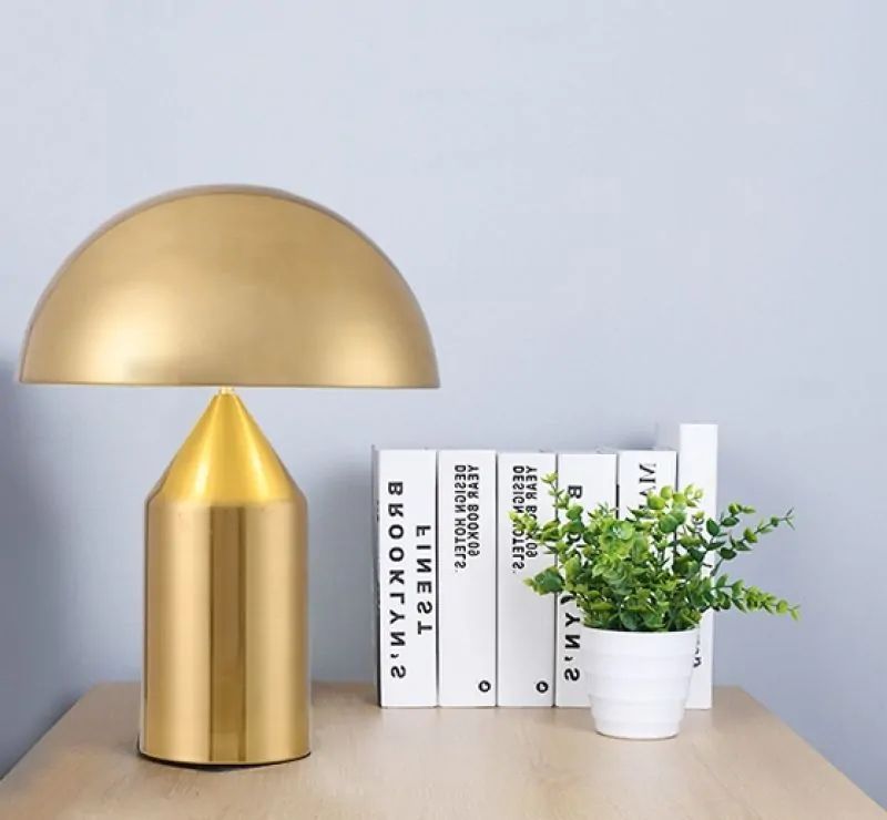 Настольная лампа Atollo Table Lamp gold H35 25*25*35 см, 1*E14*40W, ImperiumLoft 43.121, Золотистый