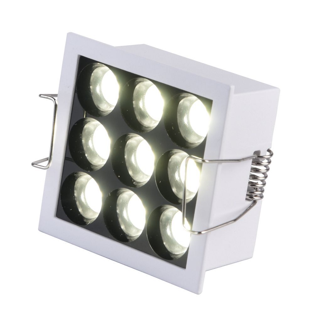 Светильник встраиваемый белый LED 1*10W 3000K 950Lm Ra95 36° IP20 L71xW71xH36 170-240V St Luce  ST763.532.10