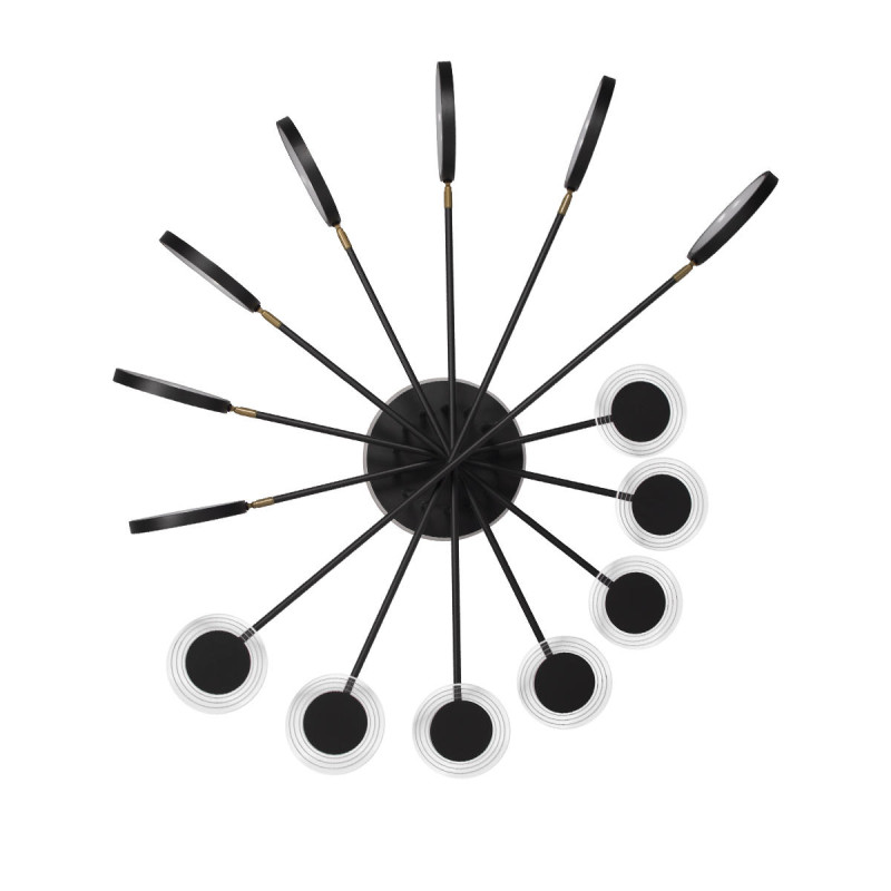 Светильник 118* см, 15*LED*99W, 3000К Loft It 10164L Black Megan, Черный