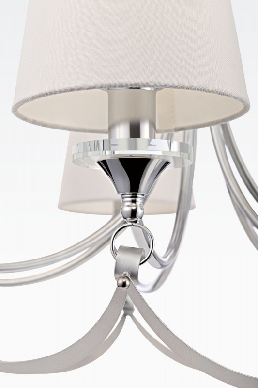 Подвесная люстра Freya Ariana FR5081PL-07CH, диаметр 76 см, хром