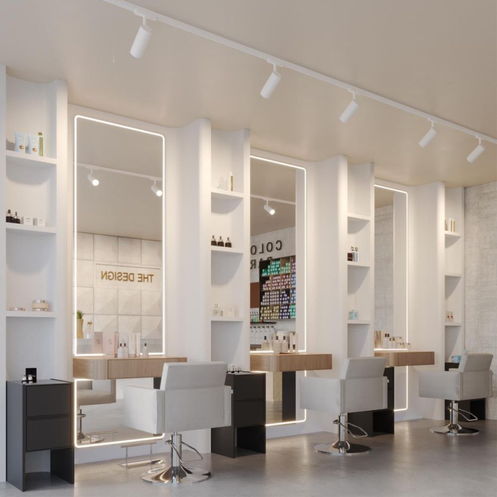 Светильник трехфазный  8*18*24- см, *LED*40W, 3000/4000/5700K, Novotech Nail 359585, белый, трековый с переключателем цветовой температуры и мощности