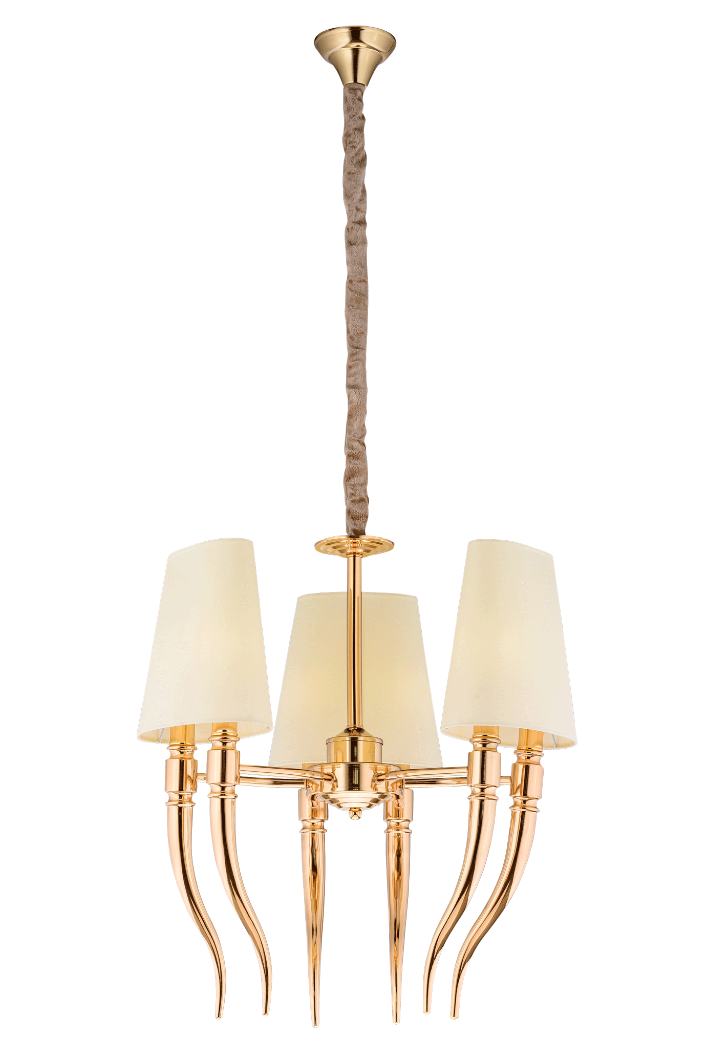 Люстра 550*580-1230, 6*E14, 40W NewRgy Модерн ZF8657/6 FG FGD, Золото