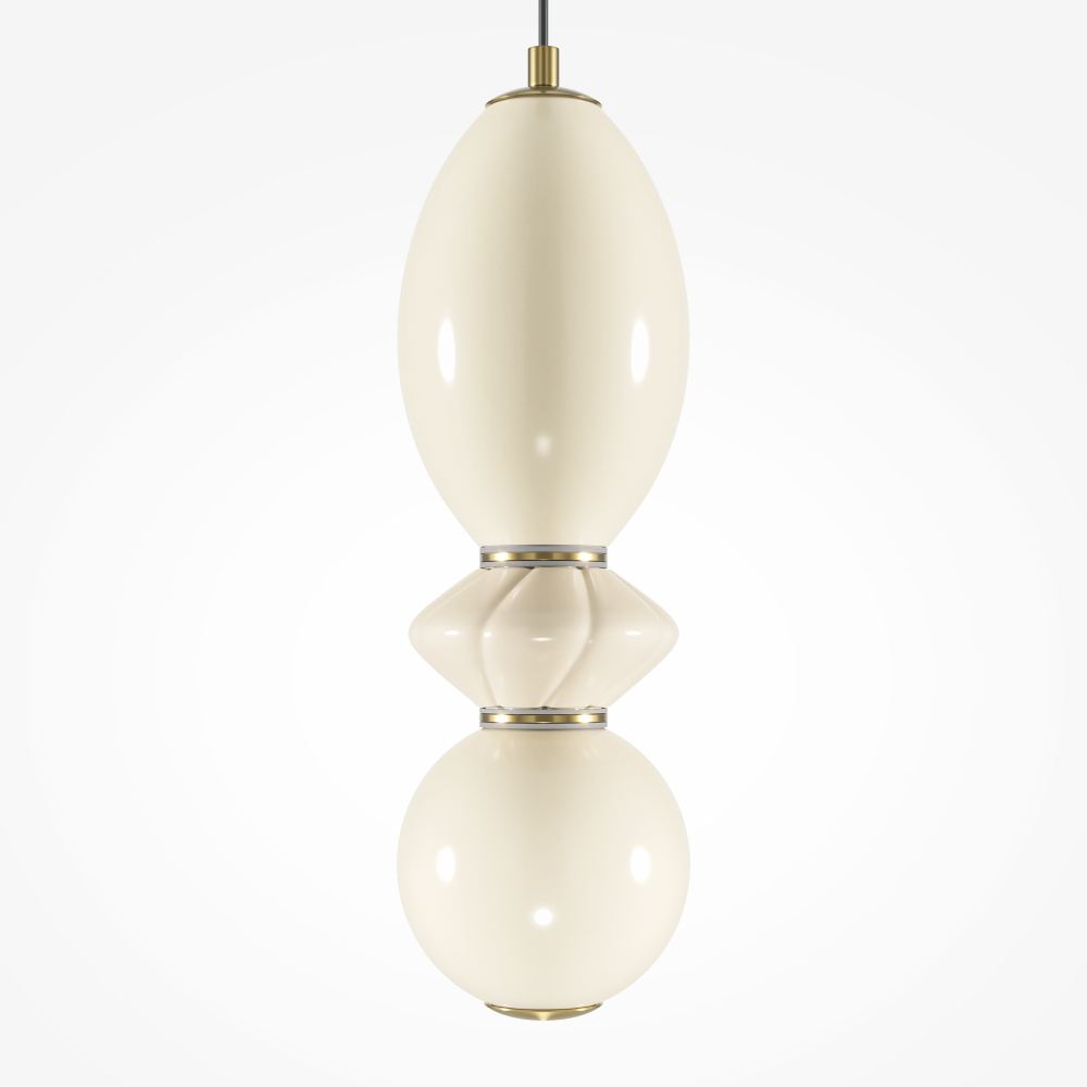 Подвесной светильник 12*54-344 см, *LED*12W, 3000K, Maytoni Brosche MOD362PL-L10BG3K, Латунь