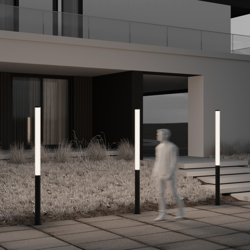 Садово-парковый светильник 15,5*213 см, LED 100W 3000K Maytoni Outdoor Ster O467FL-L100B3K черный