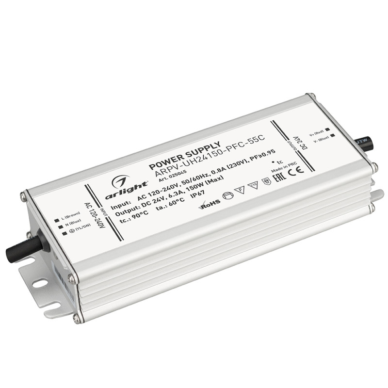 Блок питания для светодиодной ленты Arlight 025045 16,1*6,75*3,35 см.