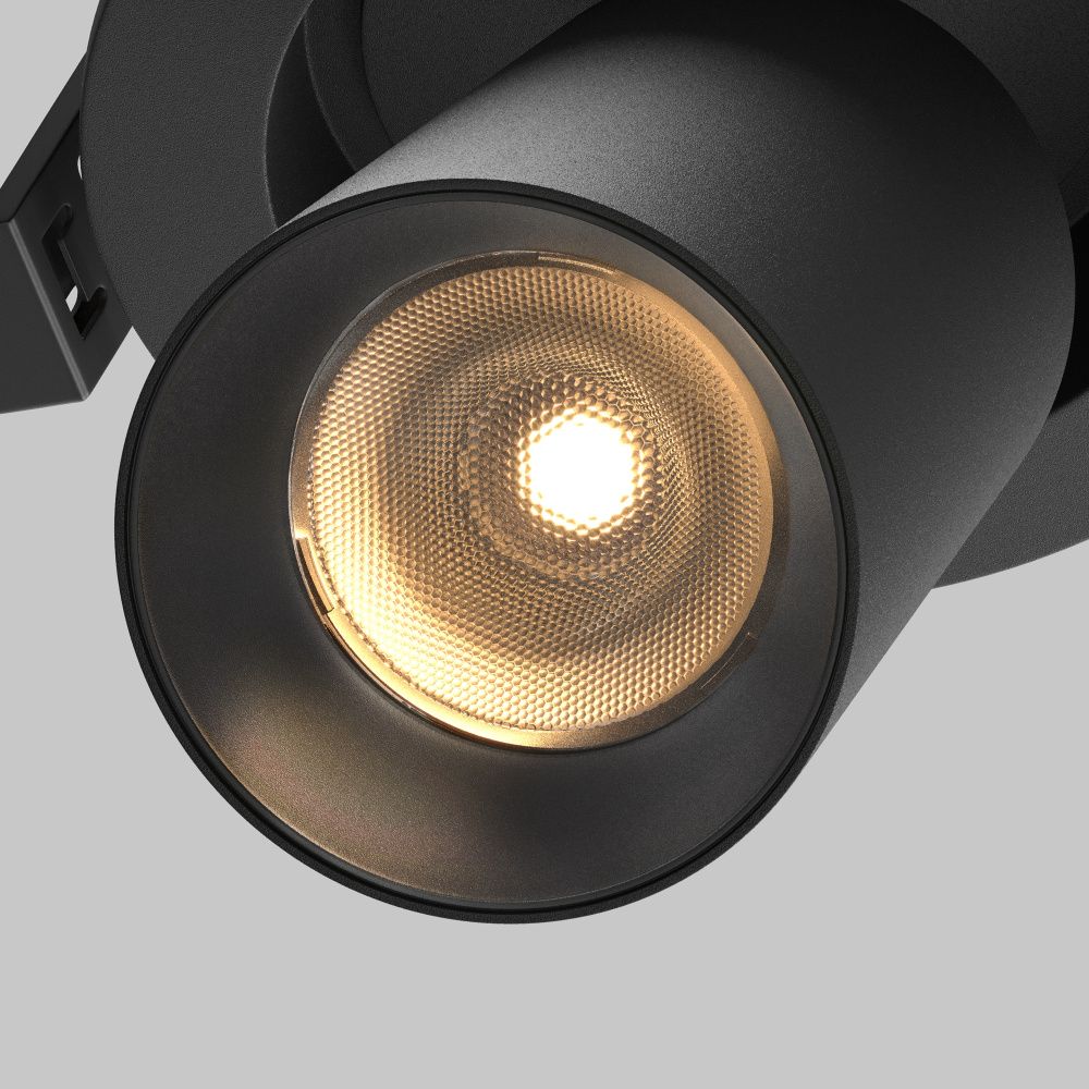 Встраиваемый светильник 12 8 см, LED*7W, 2700K, Maytoni FOCUS LED 50° C071CL-7W2.7K-B, Черный