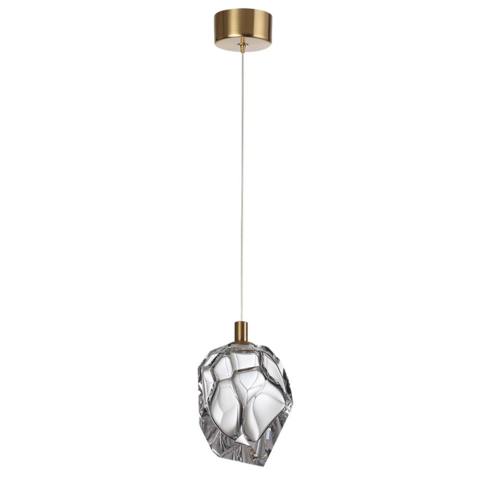 Подвесной светильник 13*46*250- см, 1*LED*4W, 3000K, Odeon Light Gemme 7114/4LB, прозрачный